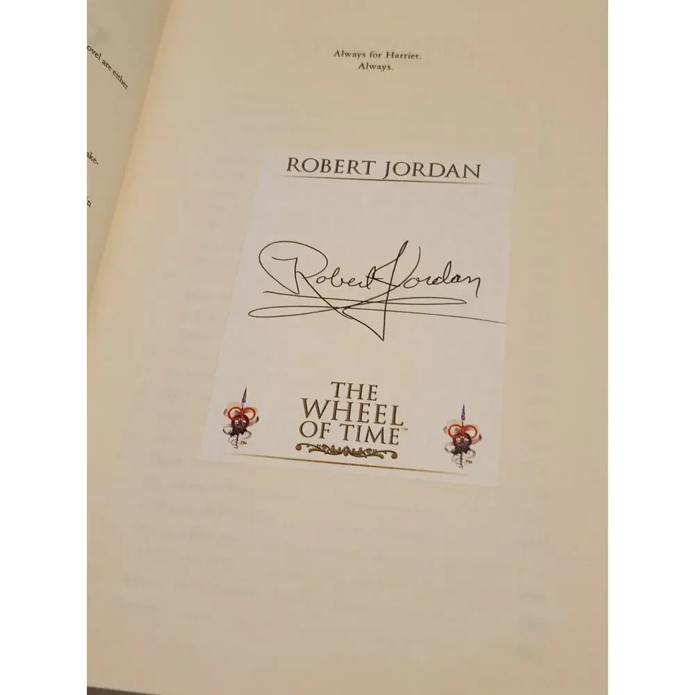 Winter's Heart Robert Jordan 1st Edition Signed‎ Hardcover Book